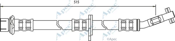 APEC BRAKING Тормозной шланг HOS3340